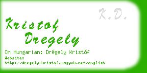kristof dregely business card